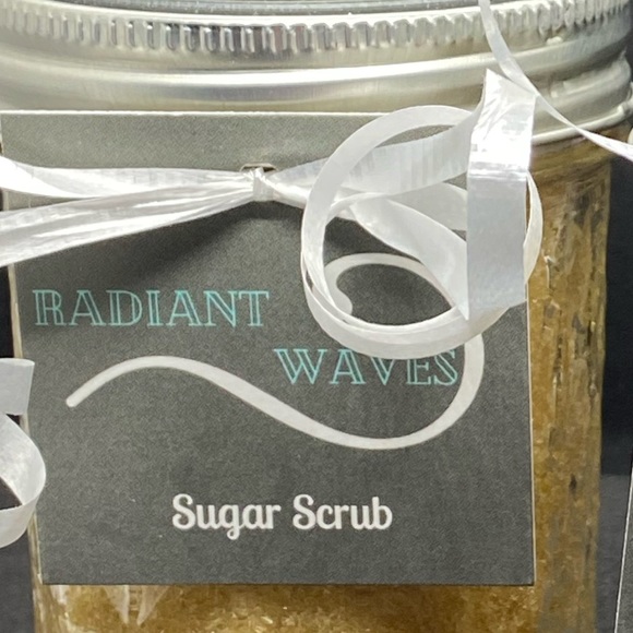 Bundle of two handcrafted 8oz sugar scrubs by Radiant Waves - Picture 3 of 3